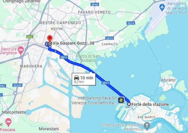 Gozzi House - Comoda Casa - Free Parking - Easy To Venice! Mestre Exteriör bild
